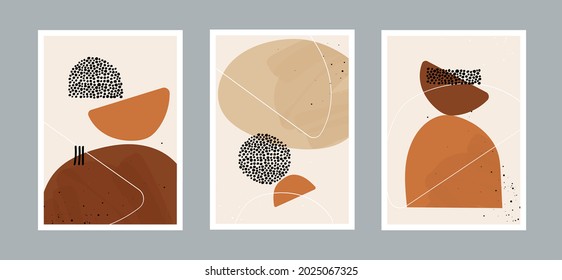 Resumen de líneas y puntos de fondo artístico con diferentes formas para la decoración de paredes, postal o portada. Diseño de vectores.