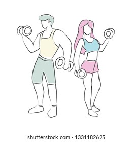 11,110 Workout Line Drawing Images, Stock Photos & Vectors | Shutterstock