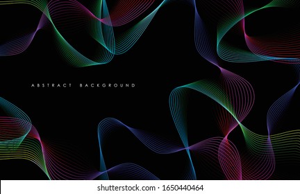 Abstract Line element background. Vector Art illustration.
