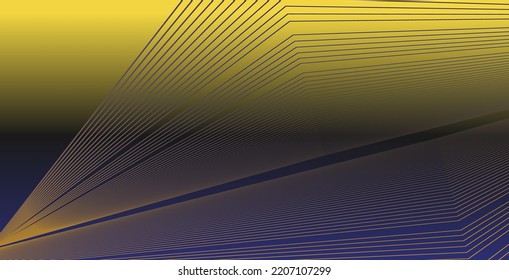 Abstract line elements on gradient background. Vector abstract Illustration for web, posters, banners, presentation.