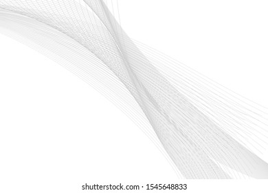 abstract line flow on white background. Vector illustration design.