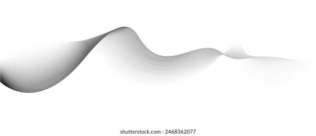 Abstract Line futuristic style background. Flowing wave pattern 3D curve halftone. Technology vector concept.