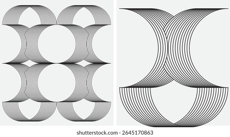 Abstract Line futuristic style background. wavy gray stream element for design on a white background.  Vector illustration. Design elements. Curved smooth arrow tape. lines created using blend tool.