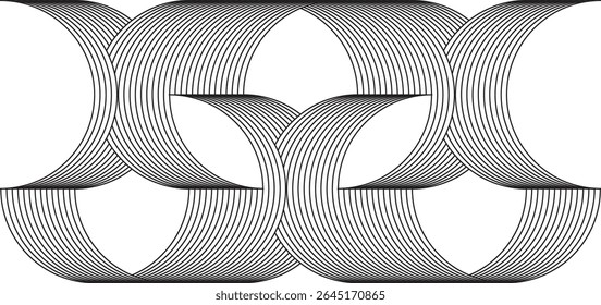 Abstract Line futuristic style background. wavy gray stream element for design on a white background.  Vector illustration. Design elements. Curved smooth arrow tape. lines created using blend tool.