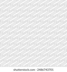 Abstract line geometric seamless pattern black and white minimal vector illustration simple wallpaper
