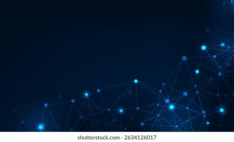 Línea Abstractas tecnología geométrica Fondo de concepto de comunicación de alta tecnología