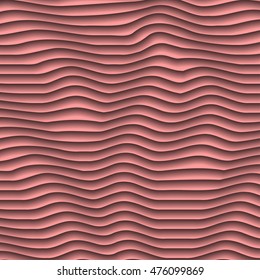 Abstract line and gradient background. Futuristic 3D geometric vector illustration. Perspective distorted pattern.