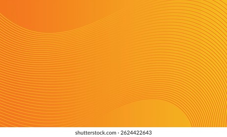 Abstract line gradient background vector. Illustration with vibrant perspective line wave in motion. Ideal design for social media, cover, banner, flyer, music, product, ads.