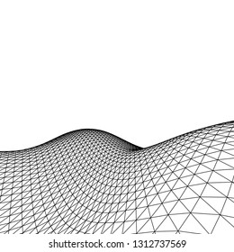 abstract line graphics, 3d illustration