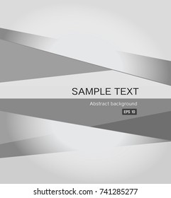 Abstract line gray color Background - Blank for text - Illustration