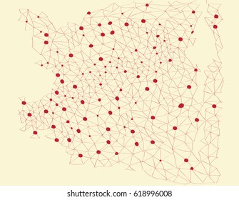 Abstract Line Hand drawing