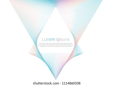 Abstract line hologram wave. Futuristic. Wonderful background in Holographic Foil. Modern surface design style. Packaging wrap paper. Banner, greetings card, poster 