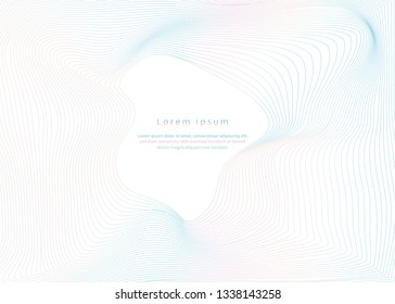 Abstract line holographic wave. Futuristic. Wonderful background in Holographic Foil. Modern surface design style. Packaging wrap paper. Banner, greetings card, poster 