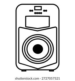 Icono de línea Abstractas del dispositivo de altavoz de audio