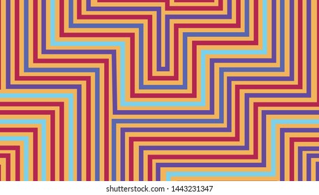 
Abstract Line Idea with Blue Background
