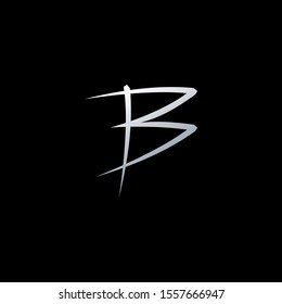 Abstract Line Letter B logo icon. Creative design concept for initial or business identity.