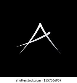 Abstract Line Letter A logo icon. Creative design concept for initial or business identity.