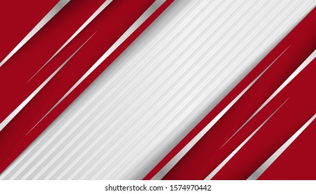 abstract line light silver with red overlap layers background