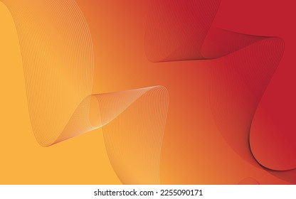 Abstract line liquid wavy shapes futuristic banner. Glowing retro waves vector background