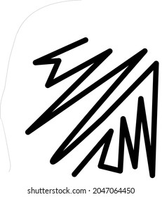 abstraktes Logo auf Schwarz auf Weiß