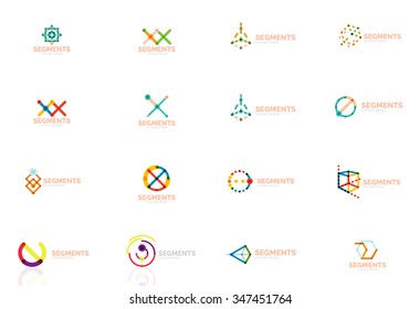 Abstract line logo collection. Vector illustration