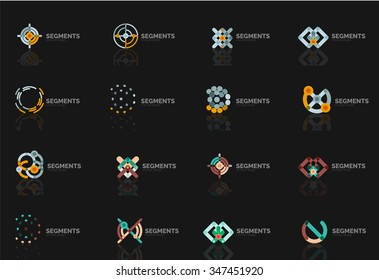 Abstract line logo collection. Vector illustration