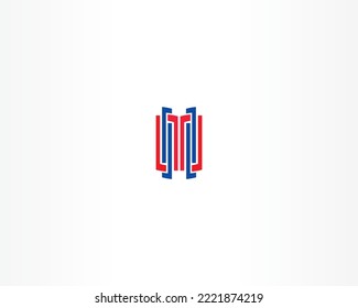 abstract line logo concept design
