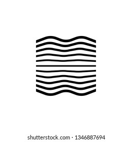 abstract line logo design template