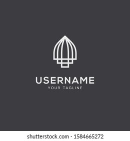 abstract line logo design template for all business