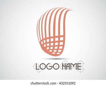 Abstract Line Logo . Striped Logo