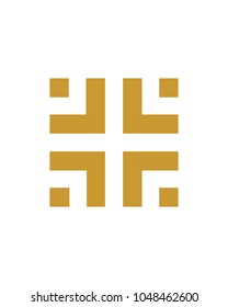 abstract line logo template