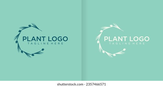 Abstract line logo for yoga, organic, bio, boutique, cosmetics, spa, natural shop
