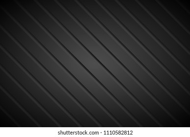abstract line. luxurious black background. black metal Illustration.