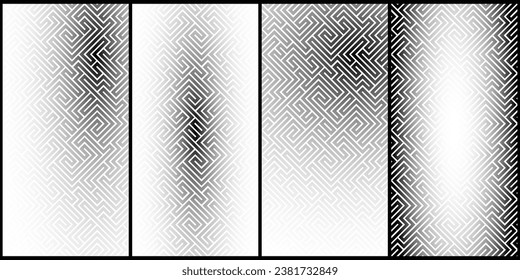 Abstract line maze pattern. Labyrinth background. Geometric backdrop. 