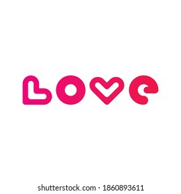 Abstract line medical health logo icon design. Love logotype. Heart Design Template