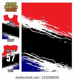 abstract line motif design for jersey printing and sublimation team sports fabric