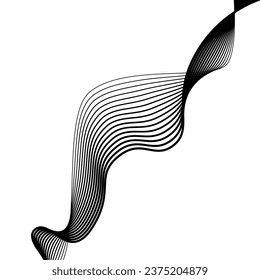 abstract line on white background.