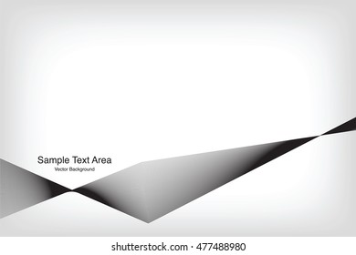 Abstract Line, On White Background With Sample Text Area