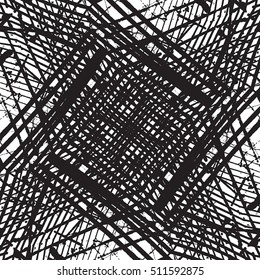 Abstract Line Pattern Black Overlay Texture For Your Design. EPS10 vector.