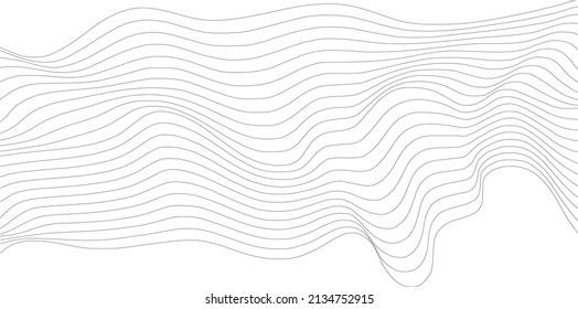 Abstract Line Pattern in Black and White