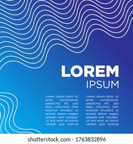abstract line pattern design vector template 
for poster and banner