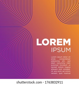 abstract line pattern design vector template 
for poster and banner
