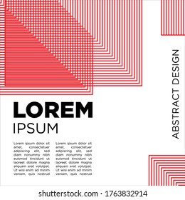 abstract line pattern design vector template 
for poster and banner