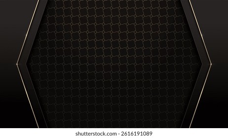 Abstract line pattern on dark gray and black geometric background. 1920 x 1080 size, vector wallpaper for desktop, laptop, and digital screens. elegant illustration, not AI-generated.