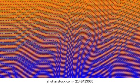 Abstract line pattern. Vibrant moire background.