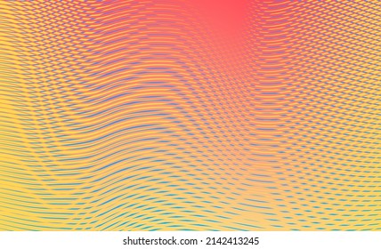 Patrón de línea abstracta. Vibrante fondo de moire.