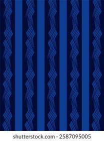 abstract line pattern zigzag blue
