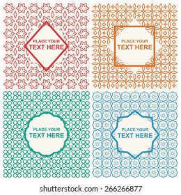 Abstract Line Patterns Backgrounds.