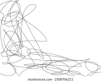 abstrakte Linie Stift Kritzeln. abstrakter Hintergrund für Stiftkritzel. chaotischer Stift, Kritzelhintergrund. abstrakte chaotische Linien Hintergrund.