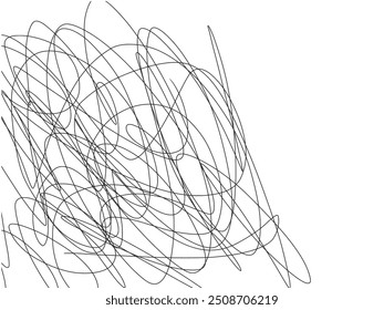 Garabato de la pluma de la línea abstracta. Fondo abstracto del garabato de la pluma. Fondo desordenado del garabato de la pluma.
